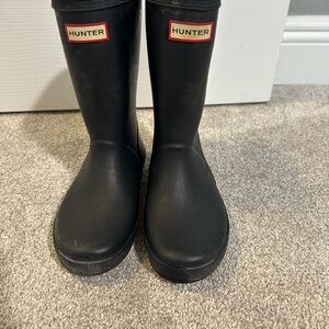 Hunter Kids Classic Black Rain Boots